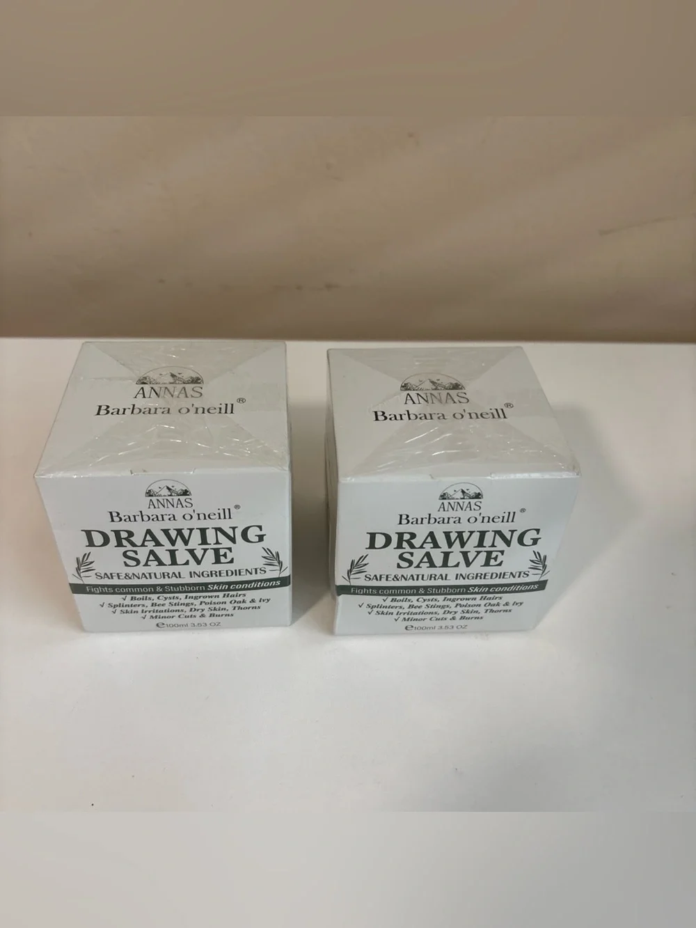 2 ANNAS Drawing Salve for Ingrown Hair Boils Cysts Splinters natural Made in USA